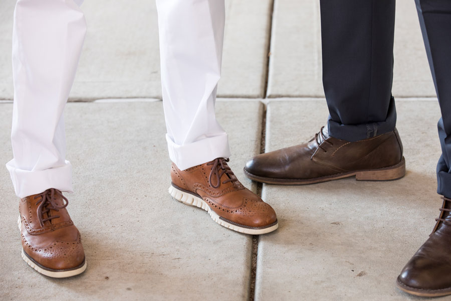 Shoes & Belts - two men wearing shoes